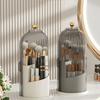 Rotating Acrylic Vanity Makeup Organizer With Dustproof Lid