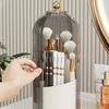 Rotating Acrylic Vanity Makeup Organizer With Dustproof Lid
