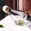 Modern Diamond Inspired Glass Tumbler 5 Piece Drinkware Set
