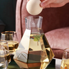 Modern Diamond Inspired Glass Tumbler 5 Piece Drinkware Set