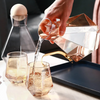 Modern Diamond Inspired Glass Tumbler 5 Piece Drinkware Set