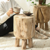 Vintage Solid Wood Plant Stand Rustic Home Decor Display