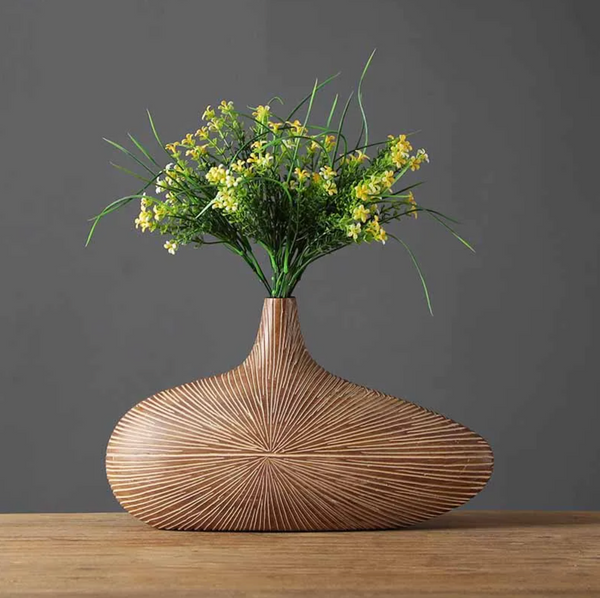 Handcrafted Sahara Sculpted Vase For Modern Home Decor Display