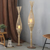 Rustic Woven LED Candlestick Lanterns For Home Decor