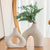 Premium Oblong Vase 2 Piece Set Elegant Modern Home Decor Accent