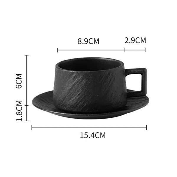 Elegant Ceramic Coffee Mug And Saucer Set For Daily Rituals