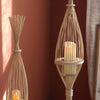 Rustic Woven LED Candlestick Lanterns For Home Decor