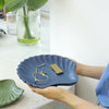 Seashell Painted Wood Dish & Tray