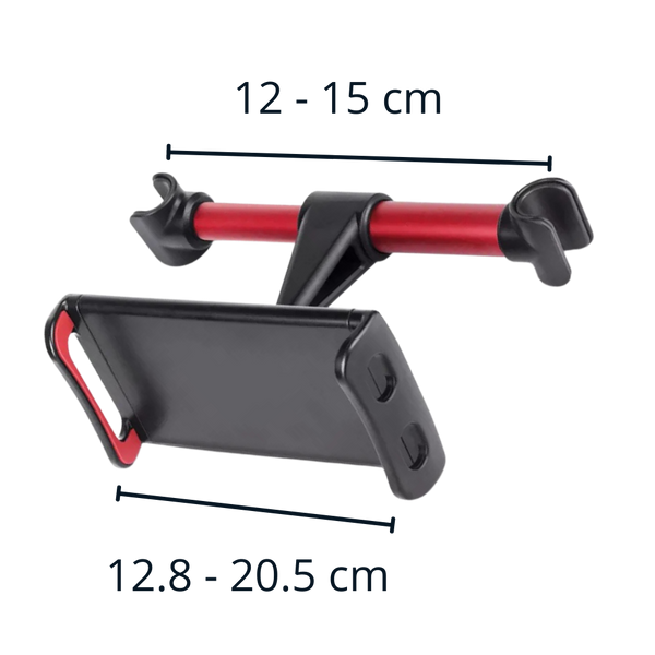 Backseat Tablet And Phone Holder With 360 Degree Rotation And Non-Slip Grip