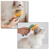 Pumpkin Shaped Self Cleaning Pet Grooming Brush With Pain Free Bristles