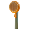 Pumpkin Shaped Self Cleaning Pet Grooming Brush With Pain Free Bristles