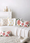 Sweet Daisy Embroidered Pillow