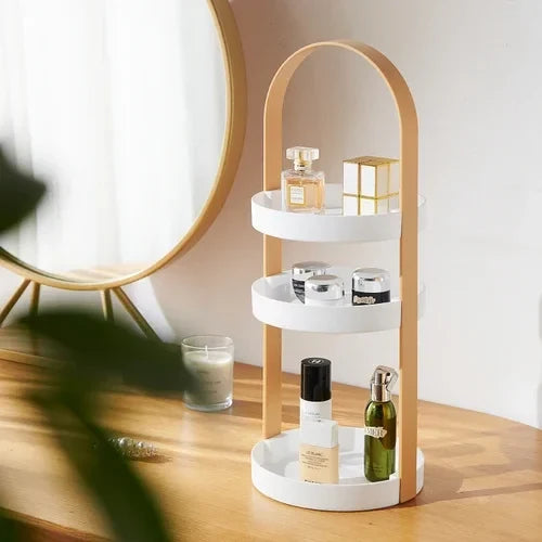 Stacking Cosmetic Organizer For Vanity Beauty Essentials Ample Storage