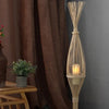 Rustic Woven LED Candlestick Lanterns For Home Decor