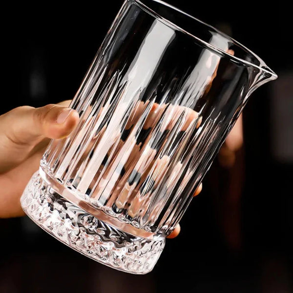 Premium Crystal Cocktail Mixing Glass For Home Bar Set