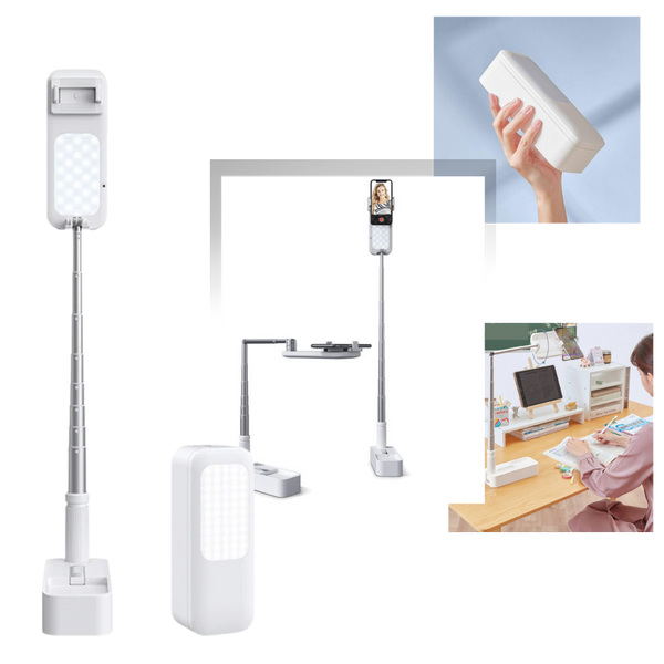 Phone Holder With Bluetooth Light Kit For Perfect Selfies