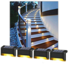 Solar Step Lights 4 Pack Warm Weatherproof Stair Illumination