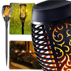 Solar LED Torch Light With Realistic Flickering Flame Effect