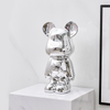 Space Bear Metallic Sculpture Figurine