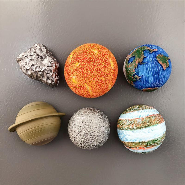 Space Crafts Planet Magnet Figurines