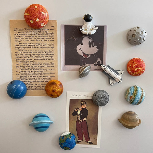Space Crafts Planet Magnet Figurines