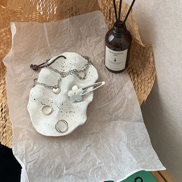 Speckled Organic Shaped Egg Tray