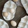Speckled Organic Shaped Egg Tray