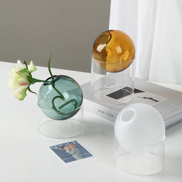 Sphere Balance Glass Vase