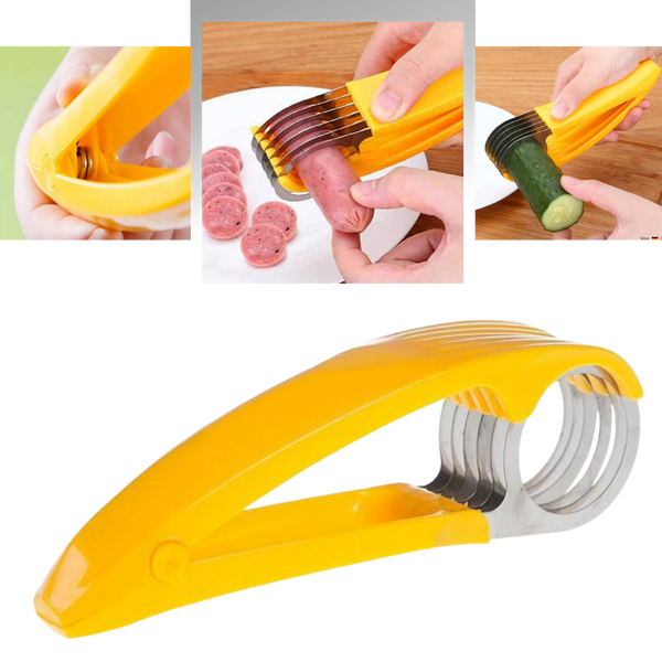 Premium Stainless Banana Slicer For Fast Even Slices Every Time