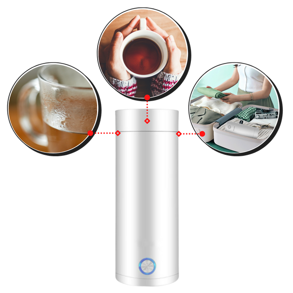 Stainless Steel 400ml Portable Water Boiler For Hot Beverages On The Go