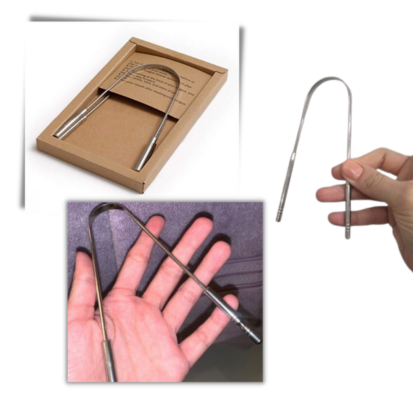 Stainless Steel Tongue Scraper For Fresh Breath And Clean Mouth