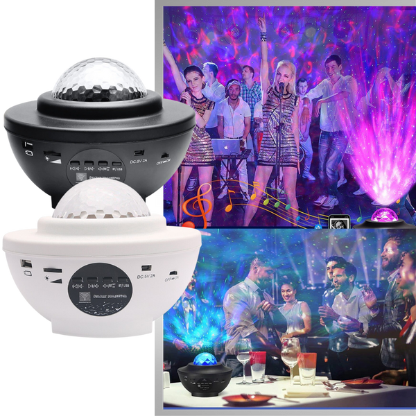 Starry Night Sky Projector With Bluetooth Speaker For Relaxing Ambience