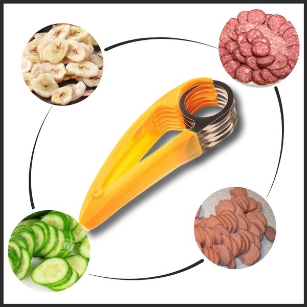 Premium Stainless Banana Slicer For Fast Even Slices Every Time