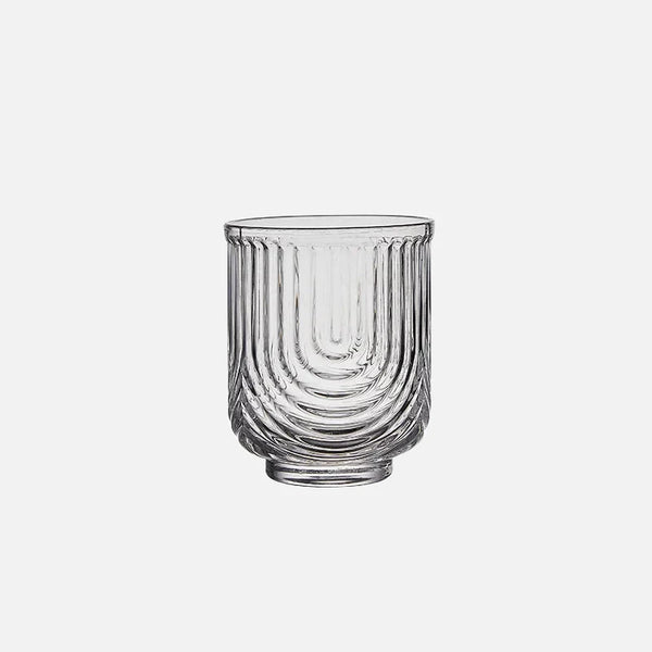 Sunlit Groove Glass Cups