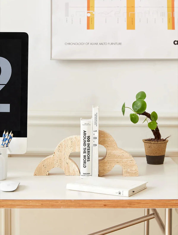 Trinity Travertine Book End