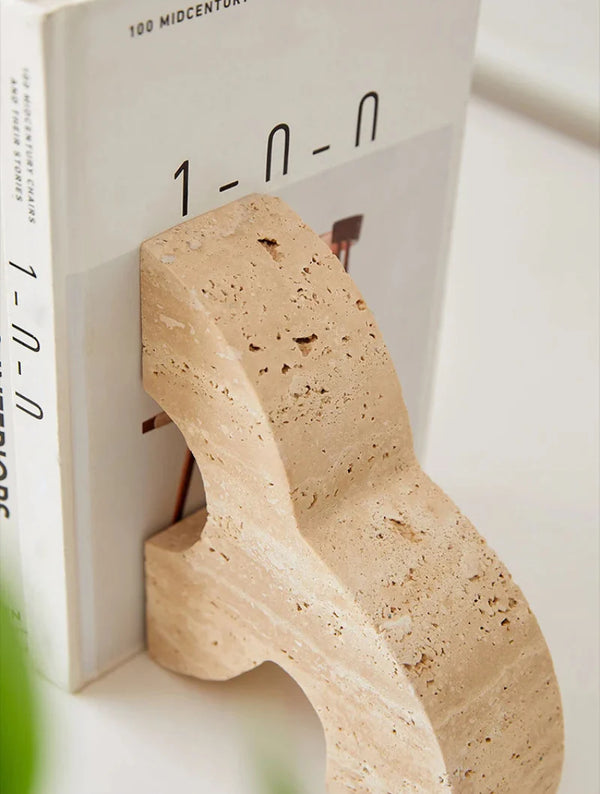 Trinity Travertine Book End