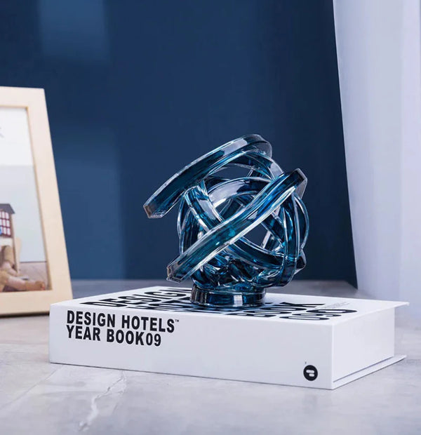 Twisted Coil Glass Sculpture