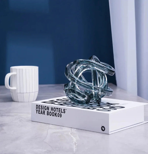 Twisted Coil Glass Sculpture