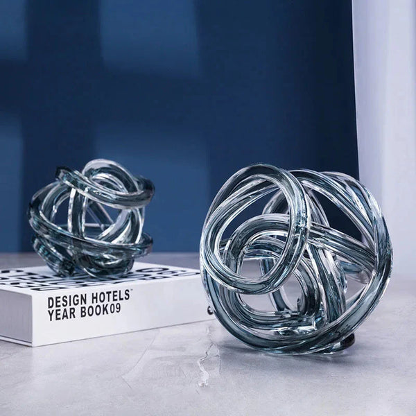 Twisted Coil Glass Sculpture