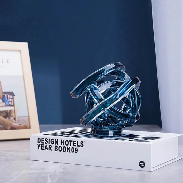 Twisted Coil Glass Sculpture