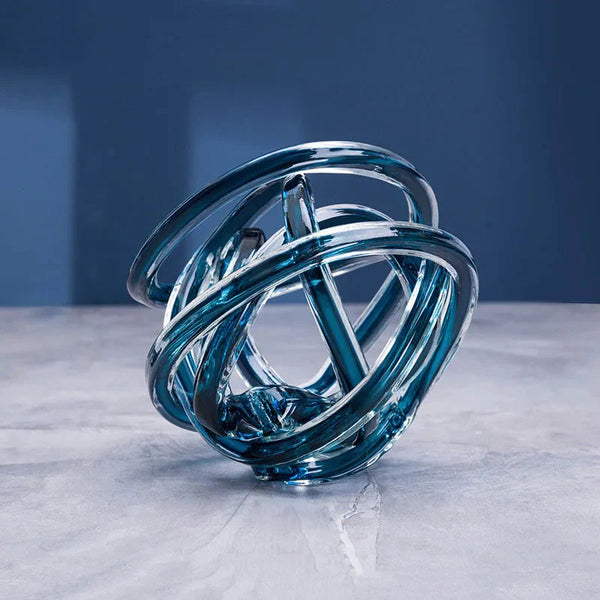 Twisted Coil Glass Sculpture