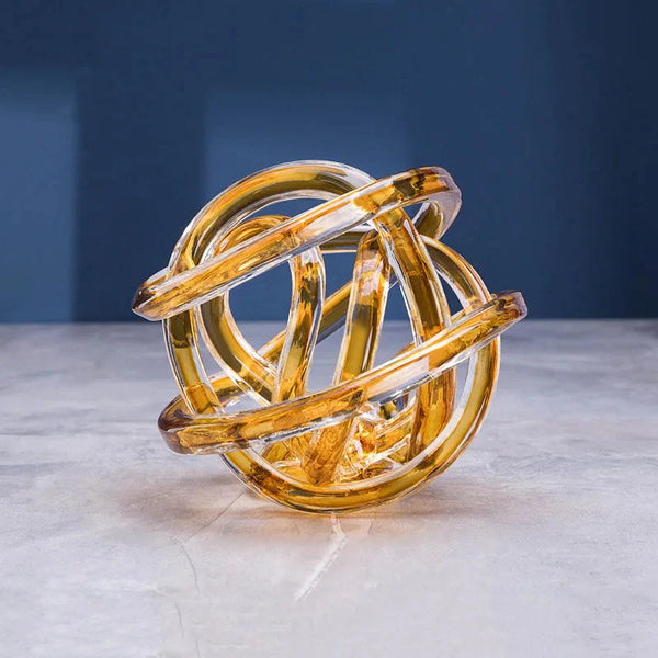 Twisted Coil Glass Sculpture