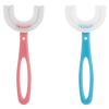 Kids U Shaped Toothbrush Set of 2 With Gentle Bristles and Soft Grips