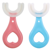 Kids U Shaped Toothbrush Set of 2 With Gentle Bristles and Soft Grips