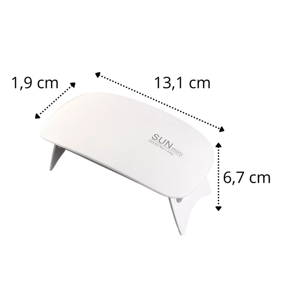 Foldable USB Gel Nail Dryer Lamp for Fast Curing Under a Minute