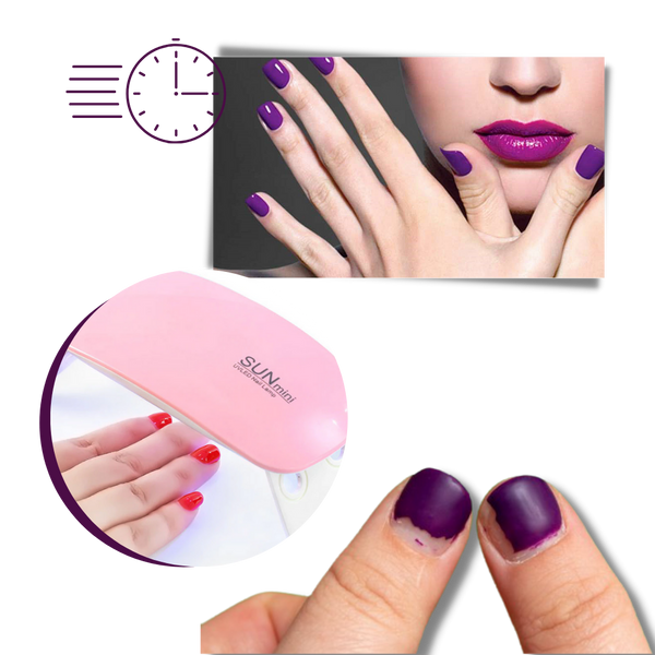 Foldable USB Gel Nail Dryer Lamp for Fast Curing Under a Minute
