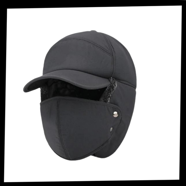 Unisex Windproof Face and Ear Protection Hat with Adjustable Fit