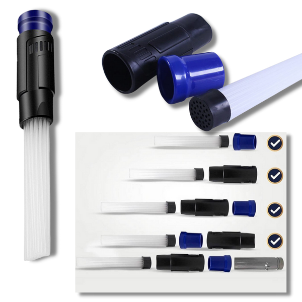 Universal Reach Duster Vacuum Attachment For Tight Corners