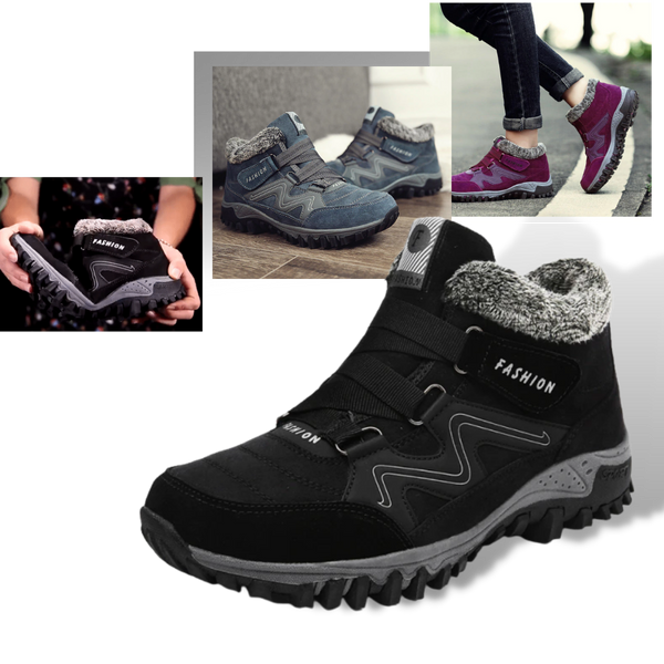 Premium Leather Winter Boots Waterproof Anti Slip With Warmth