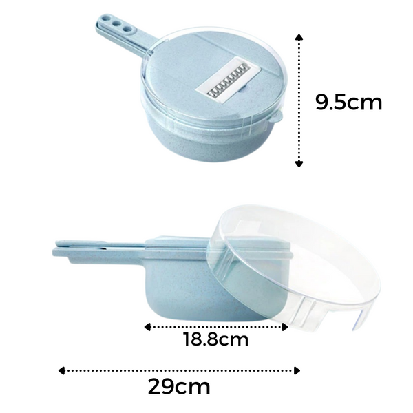 All In One Vegetable Slicer With Stainless Steel Blades